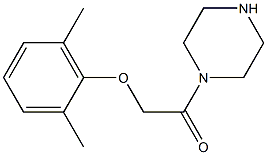 1-[(2,6-dimethylphenoxy)acetyl]piperazine Struktur