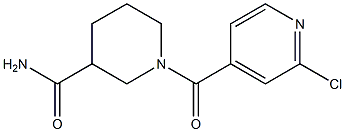 1-[(2-chloropyridin-4-yl)carbonyl]piperidine-3-carboxamide Struktur