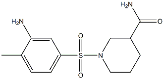 1-[(3-amino-4-methylbenzene)sulfonyl]piperidine-3-carboxamide Struktur