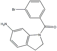 1-[(3-bromophenyl)carbonyl]-2,3-dihydro-1H-indol-6-amine Struktur