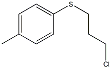 1-[(3-chloropropyl)sulfanyl]-4-methylbenzene Struktur