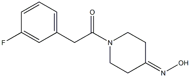 1-[(3-fluorophenyl)acetyl]piperidin-4-one oxime Struktur