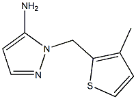 1-[(3-methylthiophen-2-yl)methyl]-1H-pyrazol-5-amine Struktur