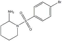 1-[(4-bromobenzene)sulfonyl]piperidin-2-amine Struktur