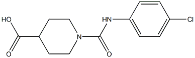 1-[(4-chlorophenyl)carbamoyl]piperidine-4-carboxylic acid Struktur