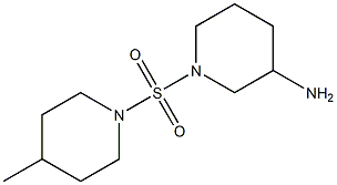 1-[(4-methylpiperidine-1-)sulfonyl]piperidin-3-amine Struktur