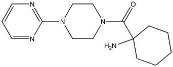 1-[(4-pyrimidin-2-ylpiperazin-1-yl)carbonyl]cyclohexanamine Struktur