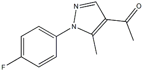 1-[1-(4-fluorophenyl)-5-methyl-1H-pyrazol-4-yl]ethan-1-one Struktur