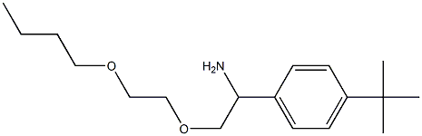 1-[1-amino-2-(2-butoxyethoxy)ethyl]-4-tert-butylbenzene Struktur