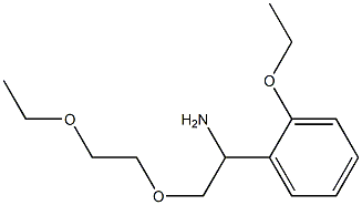 1-[1-amino-2-(2-ethoxyethoxy)ethyl]-2-ethoxybenzene Struktur