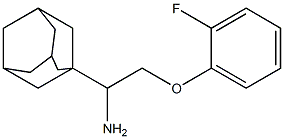 1-[1-amino-2-(2-fluorophenoxy)ethyl]adamantane Struktur