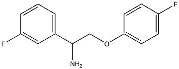 1-[1-amino-2-(4-fluorophenoxy)ethyl]-3-fluorobenzene Struktur