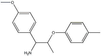 1-[1-amino-2-(4-methylphenoxy)propyl]-4-methoxybenzene Struktur