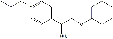 1-[1-amino-2-(cyclohexyloxy)ethyl]-4-propylbenzene Struktur