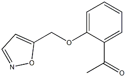 1-[2-(1,2-oxazol-5-ylmethoxy)phenyl]ethan-1-one Struktur