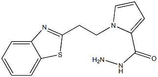 1-[2-(1,3-benzothiazol-2-yl)ethyl]-1H-pyrrole-2-carbohydrazide Struktur