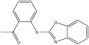 1-[2-(1,3-benzoxazol-2-ylsulfanyl)phenyl]ethan-1-one Struktur