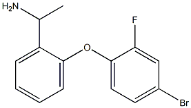 1-[2-(4-bromo-2-fluorophenoxy)phenyl]ethan-1-amine Struktur