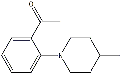 1-[2-(4-methylpiperidin-1-yl)phenyl]ethan-1-one Struktur