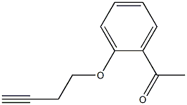 1-[2-(but-3-ynyloxy)phenyl]ethanone Struktur