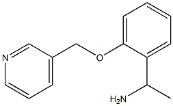 1-[2-(pyridin-3-ylmethoxy)phenyl]ethanamine Struktur