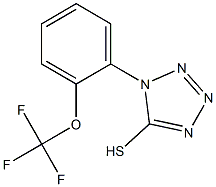 1-[2-(trifluoromethoxy)phenyl]-1H-1,2,3,4-tetrazole-5-thiol Struktur