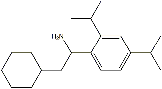 1-[2,4-bis(propan-2-yl)phenyl]-2-cyclohexylethan-1-amine Struktur