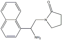 1-[2-amino-2-(1-naphthyl)ethyl]pyrrolidin-2-one Struktur