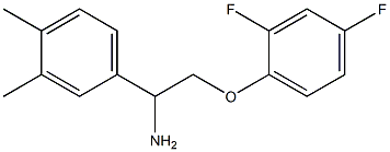 1-[2-amino-2-(3,4-dimethylphenyl)ethoxy]-2,4-difluorobenzene Struktur