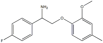 1-[2-amino-2-(4-fluorophenyl)ethoxy]-2-methoxy-4-methylbenzene Struktur