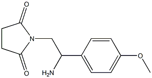 1-[2-amino-2-(4-methoxyphenyl)ethyl]pyrrolidine-2,5-dione Struktur