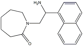 1-[2-amino-2-(naphthalen-1-yl)ethyl]azepan-2-one Struktur