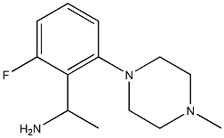 1-[2-fluoro-6-(4-methylpiperazin-1-yl)phenyl]ethan-1-amine Struktur