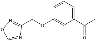 1-[3-(1,2,4-oxadiazol-3-ylmethoxy)phenyl]ethan-1-one Struktur