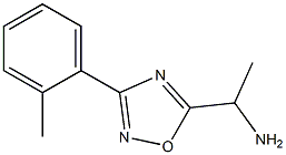 1-[3-(2-methylphenyl)-1,2,4-oxadiazol-5-yl]ethan-1-amine Struktur