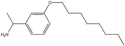 1-[3-(octyloxy)phenyl]ethan-1-amine Struktur