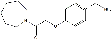 1-[4-(2-azepan-1-yl-2-oxoethoxy)phenyl]methanamine Struktur