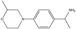 1-[4-(2-methylmorpholin-4-yl)phenyl]ethan-1-amine Struktur