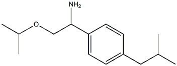 1-[4-(2-methylpropyl)phenyl]-2-(propan-2-yloxy)ethan-1-amine Struktur