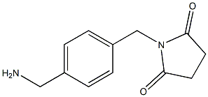 1-[4-(aminomethyl)benzyl]pyrrolidine-2,5-dione Struktur