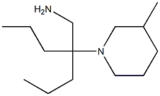 1-[4-(aminomethyl)heptan-4-yl]-3-methylpiperidine Struktur