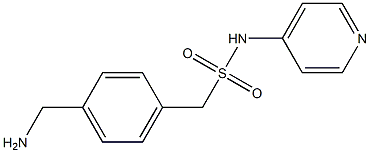 1-[4-(aminomethyl)phenyl]-N-(pyridin-4-yl)methanesulfonamide Struktur