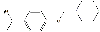 1-[4-(cyclohexylmethoxy)phenyl]ethan-1-amine Struktur