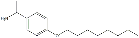 1-[4-(octyloxy)phenyl]ethan-1-amine Struktur