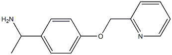 1-[4-(pyridin-2-ylmethoxy)phenyl]ethanamine Struktur