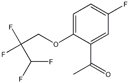 1-[5-fluoro-2-(2,2,3,3-tetrafluoropropoxy)phenyl]ethan-1-one Struktur