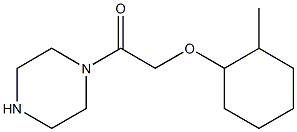 1-{[(2-methylcyclohexyl)oxy]acetyl}piperazine Struktur