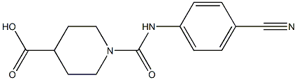 1-{[(4-cyanophenyl)amino]carbonyl}piperidine-4-carboxylic acid Struktur