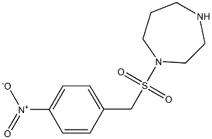 1-{[(4-nitrophenyl)methane]sulfonyl}-1,4-diazepane Struktur