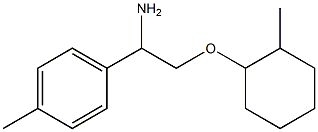 1-{1-amino-2-[(2-methylcyclohexyl)oxy]ethyl}-4-methylbenzene Struktur